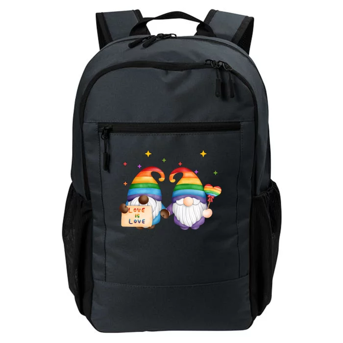 Love Is Love Rainbow Gnome Daily Commute Backpack