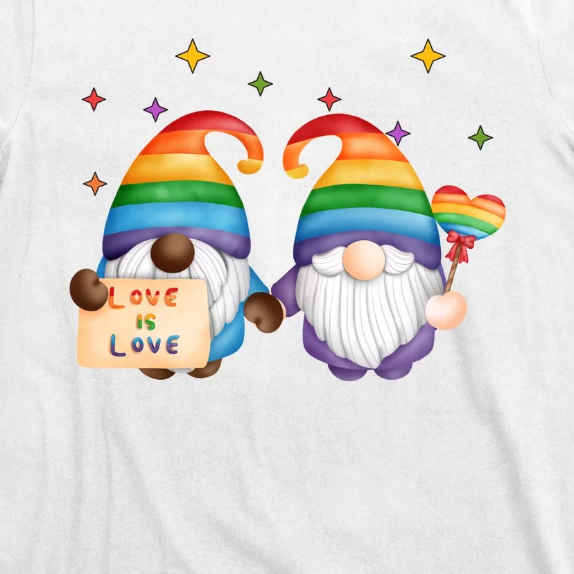 Love Is Love Rainbow Gnome T-Shirt