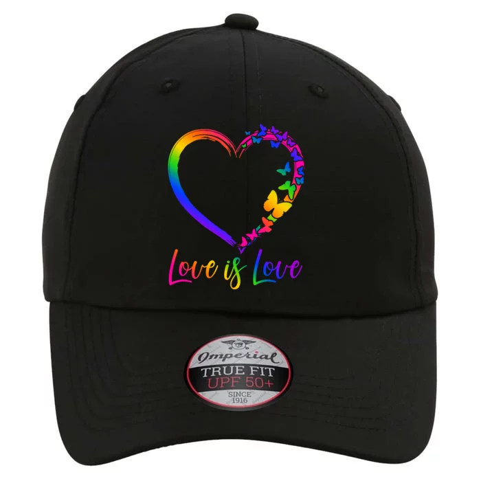 Love Is Love Rainbow Butterfly Heart The Original Performance Cap