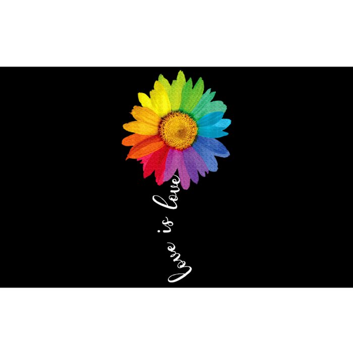 Love Is Love Rainbow Sunflower Lgbt G.A.Y Lesbian Pride Gifts Bumper Sticker