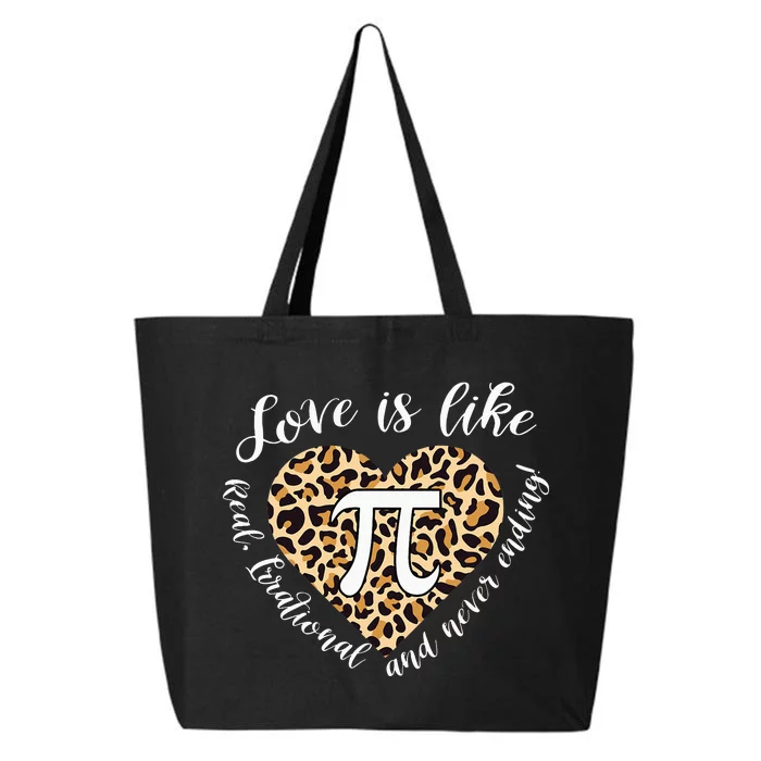 Love is Like Pi 3,14 Pi Funny Math Teacher 25L Jumbo Tote