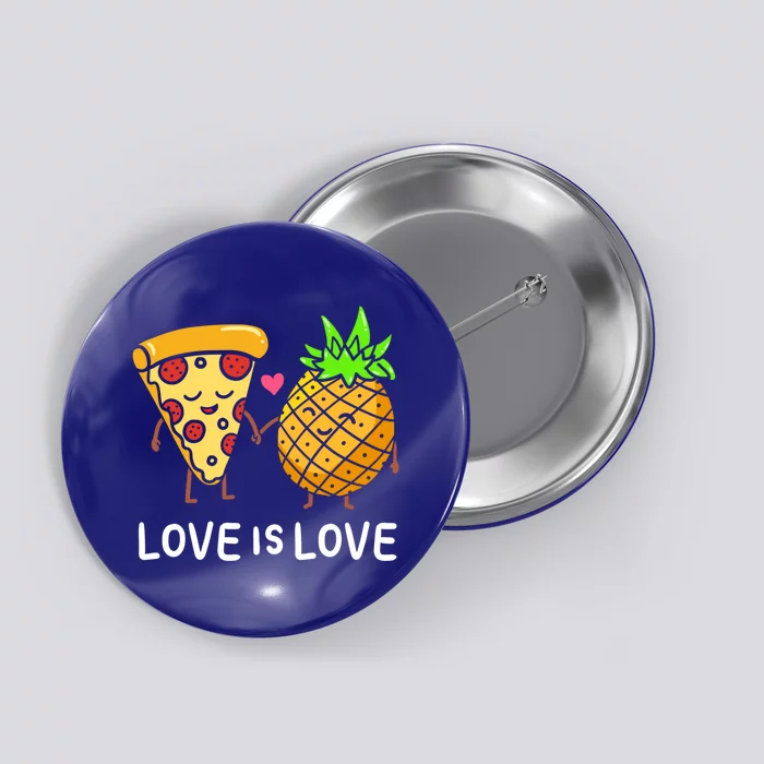 Love Is Love Clothing Gift For Valentine Funny Pizza Lover Funny Gift Button