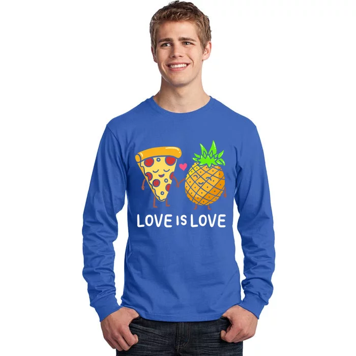 Love Is Love Clothing Gift For Valentine Funny Pizza Lover Funny Gift Tall Long Sleeve T-Shirt