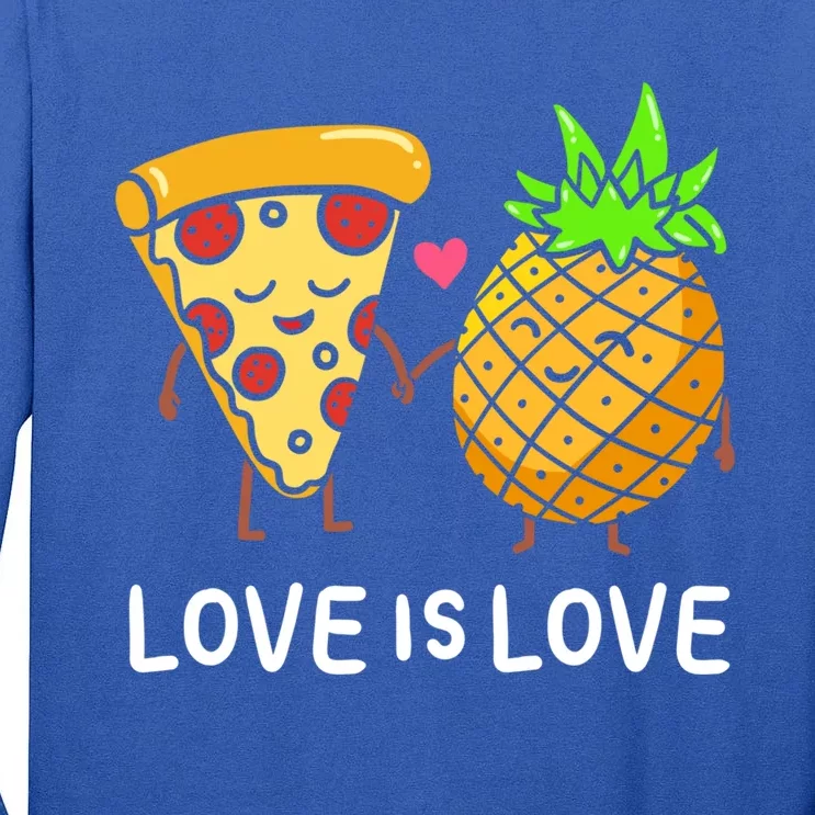 Love Is Love Clothing Gift For Valentine Funny Pizza Lover Funny Gift Tall Long Sleeve T-Shirt