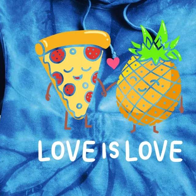 Love Is Love Clothing Gift For Valentine Funny Pizza Lover Funny Gift Tie Dye Hoodie