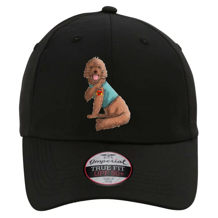 Labradoodle I Love Mom Tattoo Dog Funny Mother's Day The Original Performance Cap