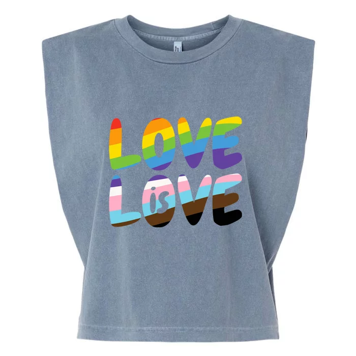 LOVE IS LOVE Garment-Dyed Women's Muscle Tee