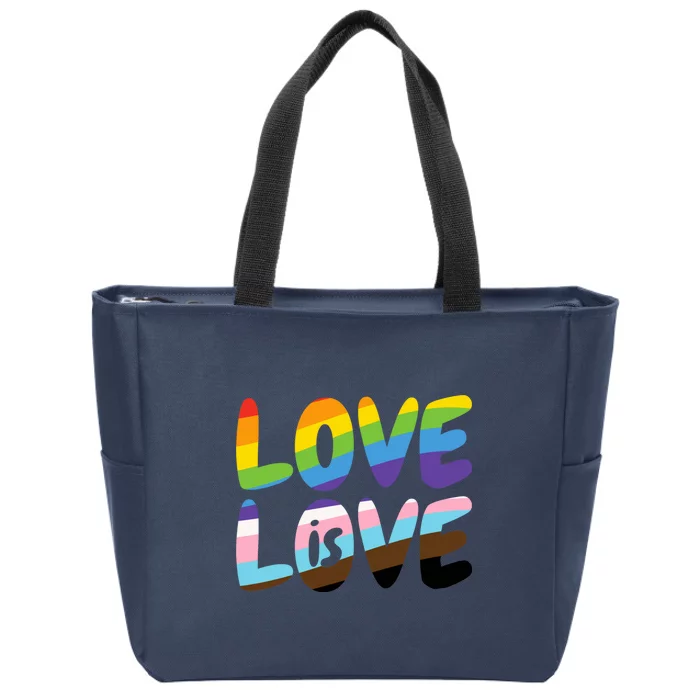 LOVE IS LOVE Zip Tote Bag