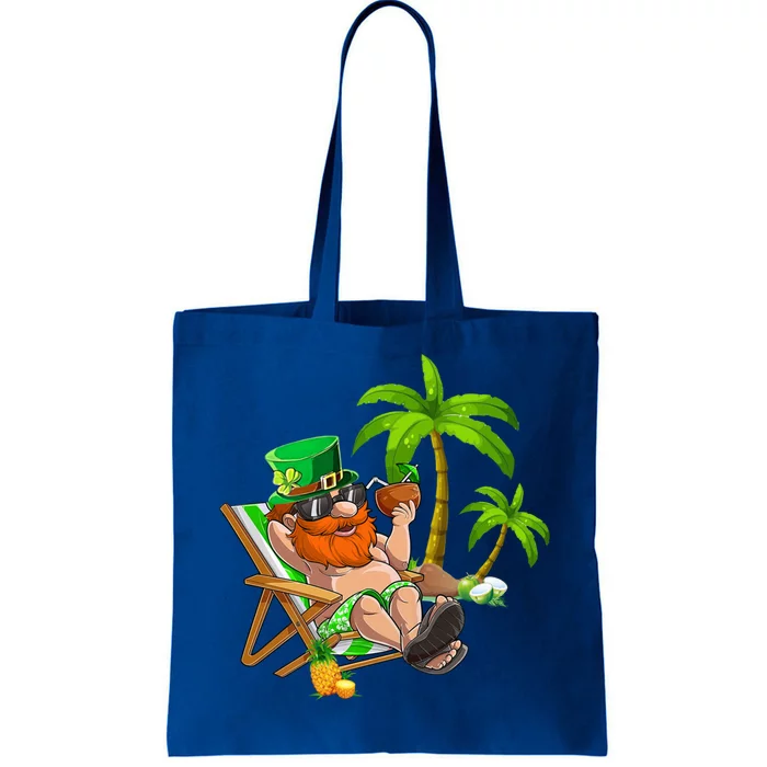 Lucky Irish Leprechaun Hawaiian Surfing St Patrick Day Retro Gift Tote Bag