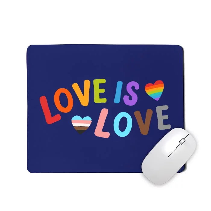 Love Is Love Pride Month Peace No Hate Classic Mousepad