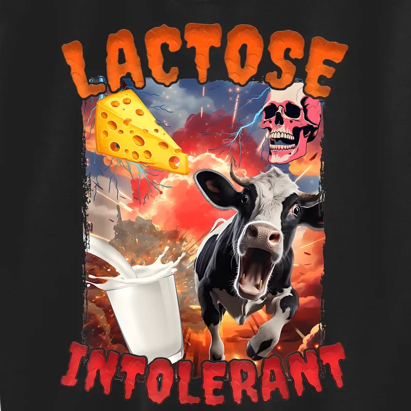 Lactose Intolerant Meme Kids Sweatshirt