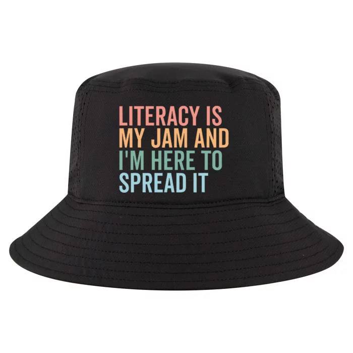 Literacy Is My Jam And IM Here To Spread Cool Comfort Performance Bucket Hat