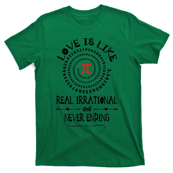 Love Irrational Maths Piday Gift T-Shirt