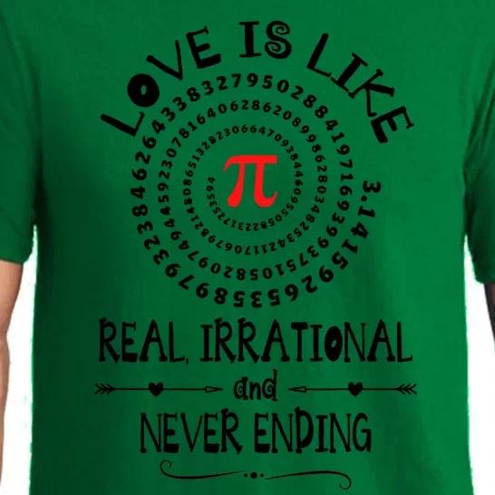 Love Irrational Maths Piday Gift Pajama Set