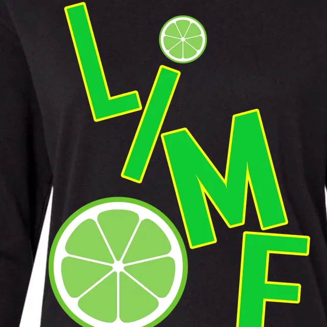 Lime Costume Womens Cotton Relaxed Long Sleeve T-Shirt