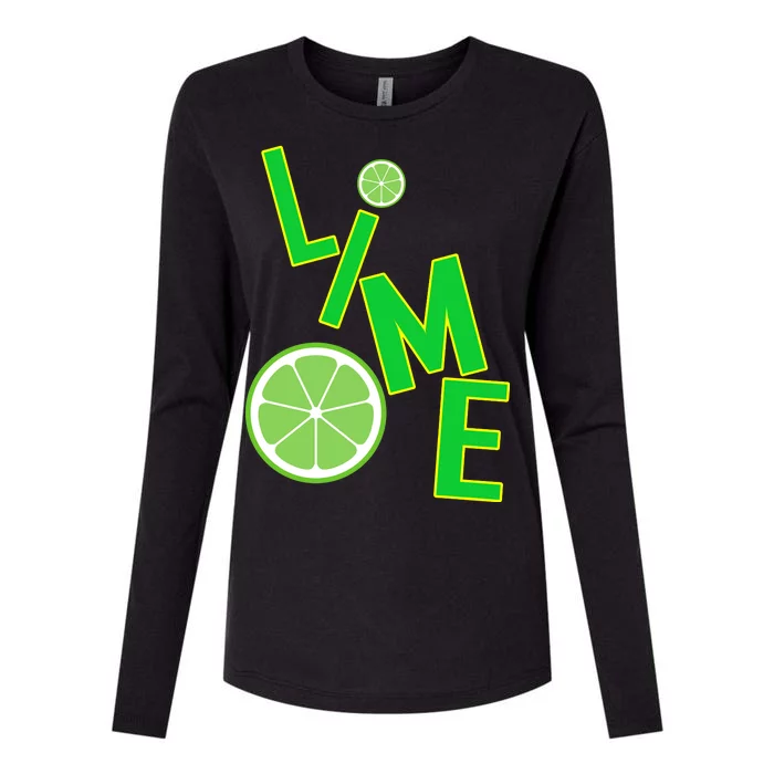 Lime Costume Womens Cotton Relaxed Long Sleeve T-Shirt