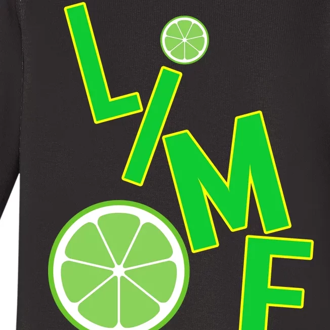 Lime Costume Baby Long Sleeve Bodysuit