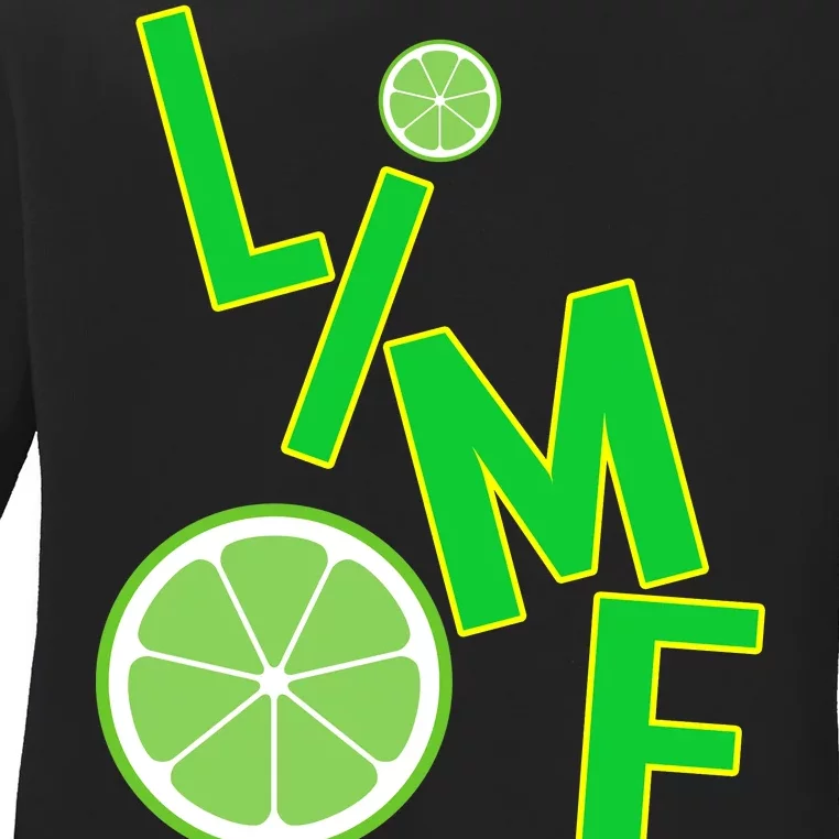 Lime Costume Ladies Long Sleeve Shirt