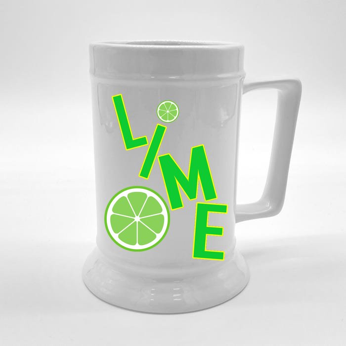 Lime Costume Front & Back Beer Stein