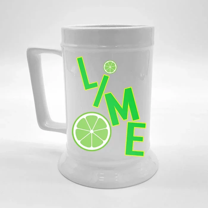 Lime Costume Front & Back Beer Stein