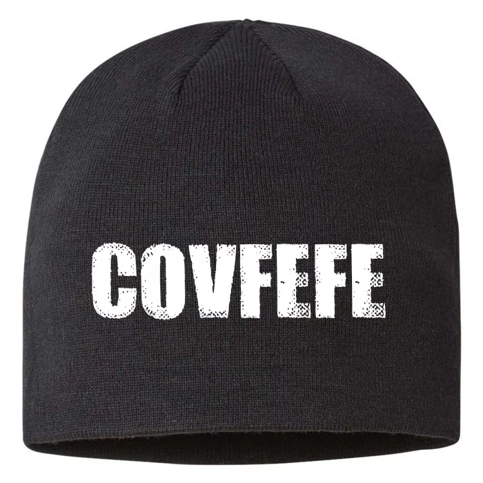 Limited Edition - Distressed Covfefe 8 1/2in Sustainable Knit Beanie