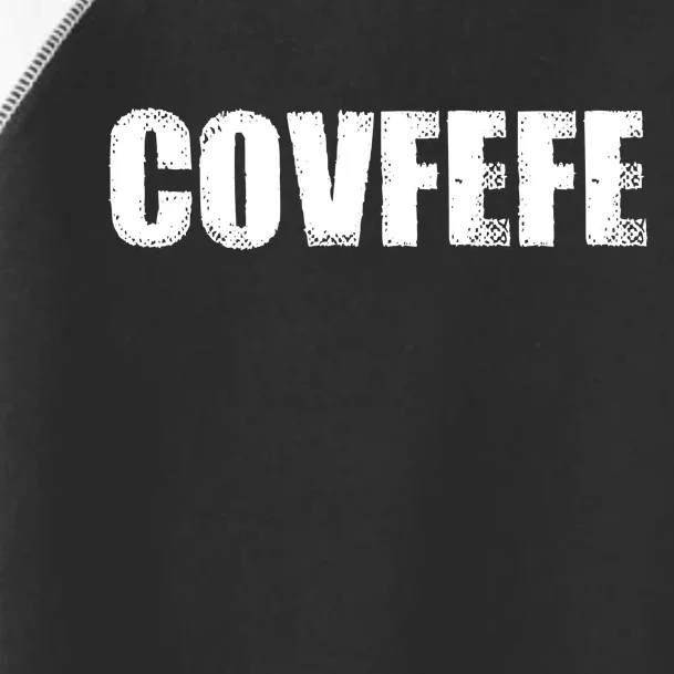 Limited Edition - Distressed Covfefe Toddler Fine Jersey T-Shirt