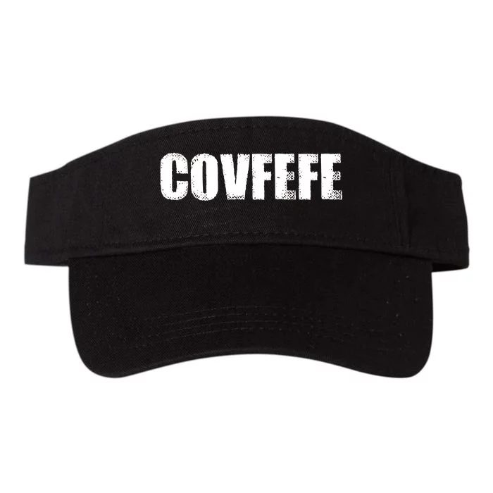 Limited Edition - Distressed Covfefe Valucap Bio-Washed Visor