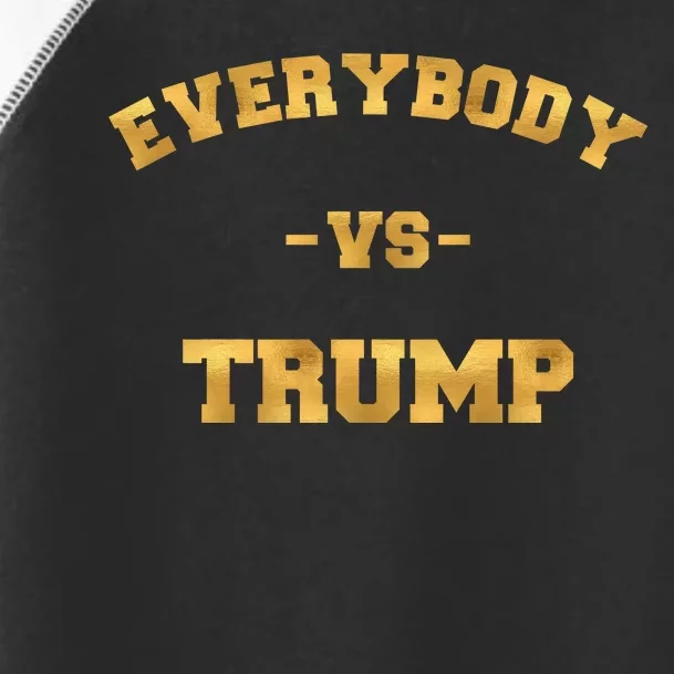 Limited Edition Everybody VS Trump Gold Print Toddler Fine Jersey T-Shirt