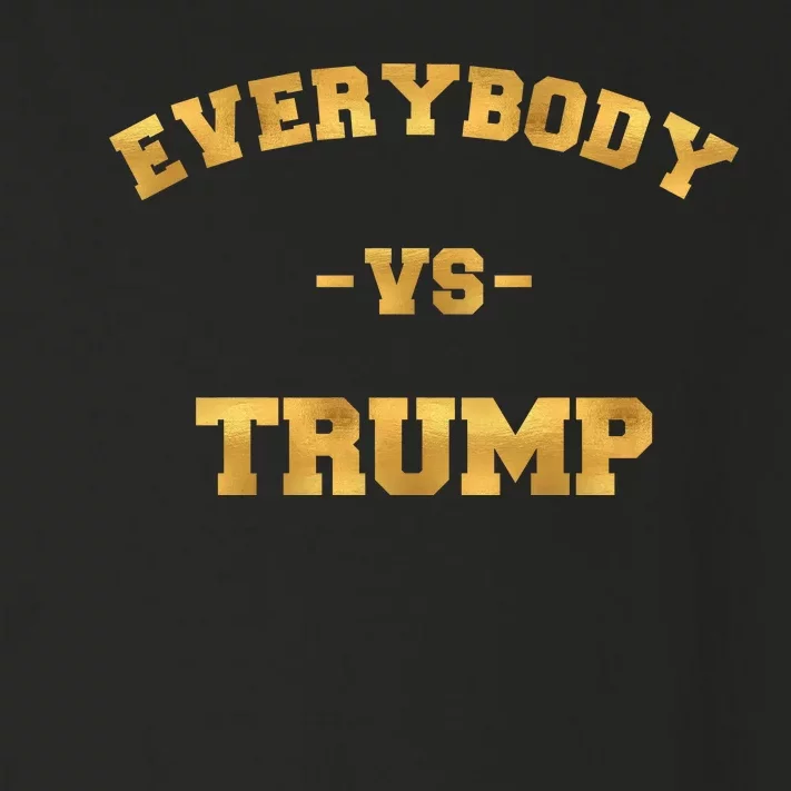 Limited Edition Everybody VS Trump Gold Print Toddler Long Sleeve Shirt