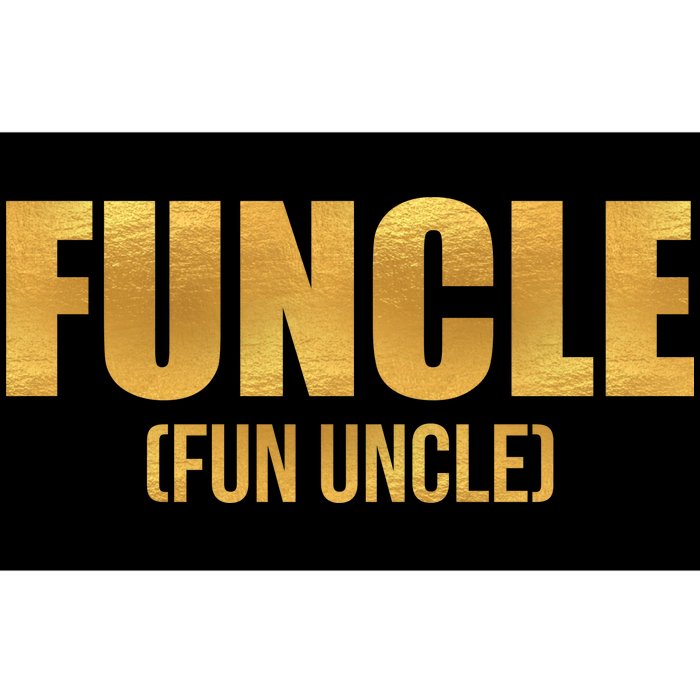 Limited Edition FUNCLE Fun Uncle Gold Print Bumper Sticker