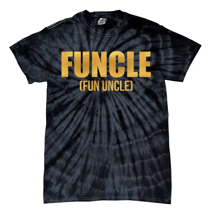 Limited Edition FUNCLE Fun Uncle Gold Print Tie-Dye T-Shirt