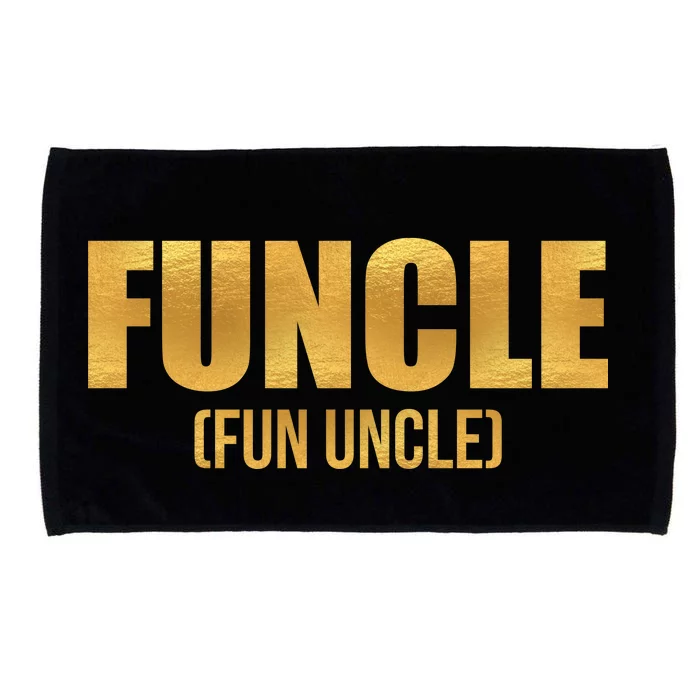 Limited Edition FUNCLE Fun Uncle Gold Print Microfiber Hand Towel