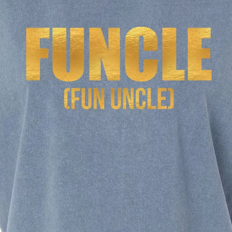 Limited Edition FUNCLE Fun Uncle Gold Print Garment-Dyed Women's Muscle Tee