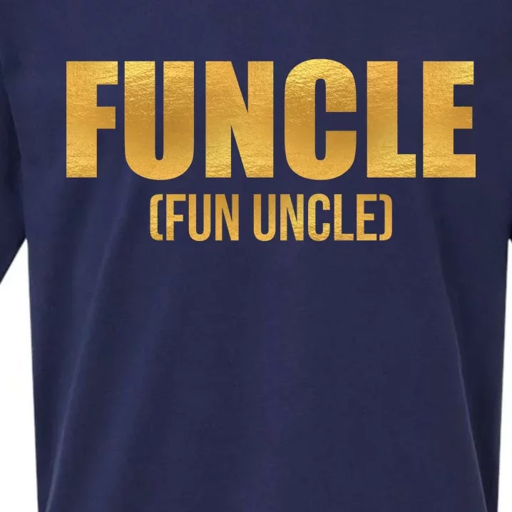 Limited Edition FUNCLE Fun Uncle Gold Print Sueded Cloud Jersey T-Shirt