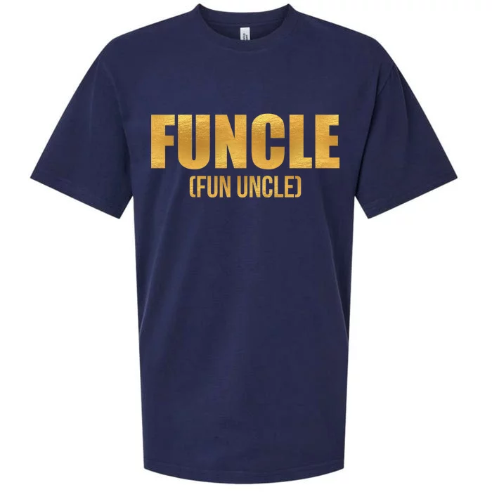 Limited Edition FUNCLE Fun Uncle Gold Print Sueded Cloud Jersey T-Shirt