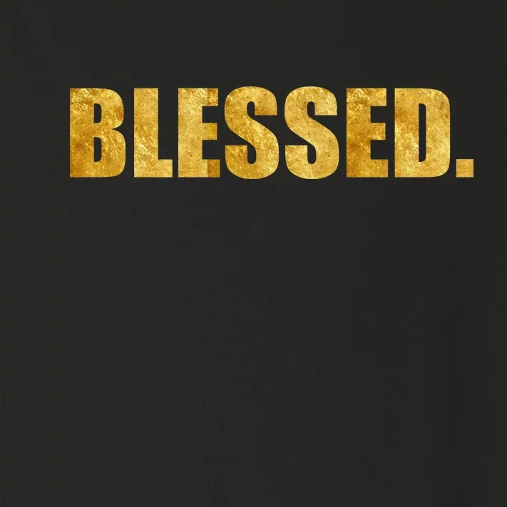 Limited Edition Gold Blessed Toddler Long Sleeve Shirt