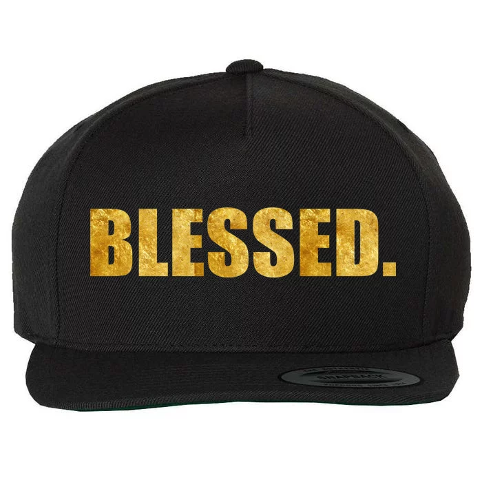 Limited Edition Gold Blessed Wool Snapback Cap