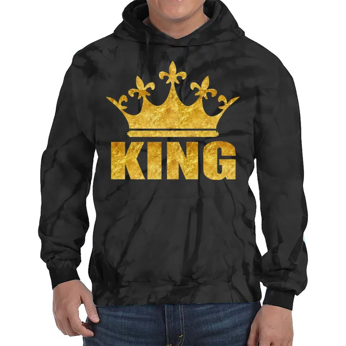 Limited Edition King Gold Print Tie Dye Hoodie