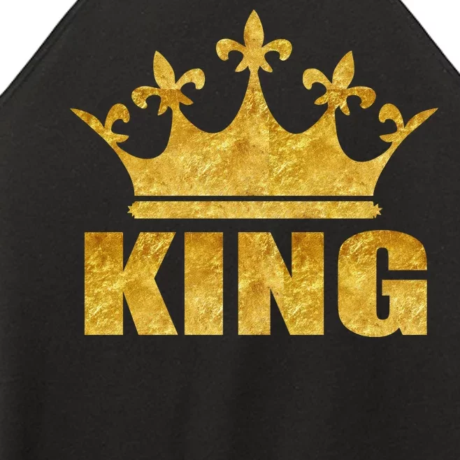 Limited Edition King Gold Print Women’s Perfect Tri Rocker Tank