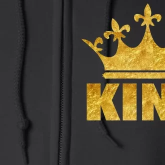 Limited Edition King Gold Print Full Zip Hoodie