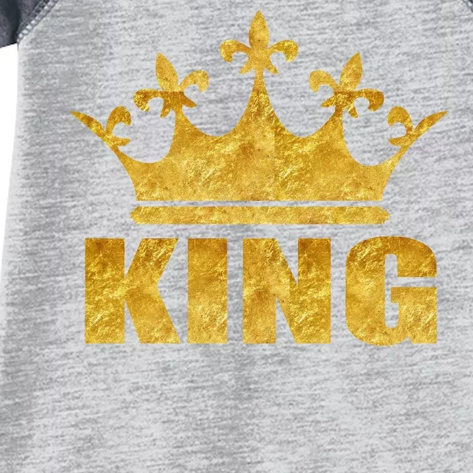 Limited Edition King Gold Print Infant Baby Jersey Bodysuit