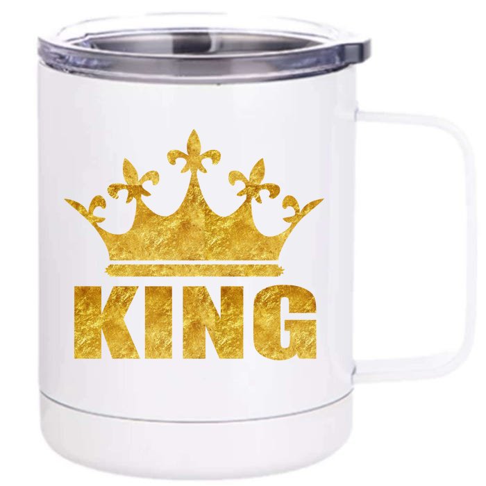 Limited Edition King Gold Print Front & Back 12oz Stainless Steel Tumbler Cup