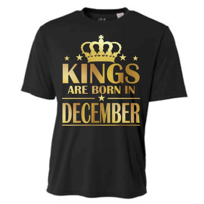 Limited Edition Kings Are Born in December Gold Print Cooling Performance Crew T-Shirt