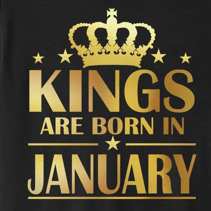 Limited Edition Kings Are Born in January Gold Print ChromaSoft Performance T-Shirt