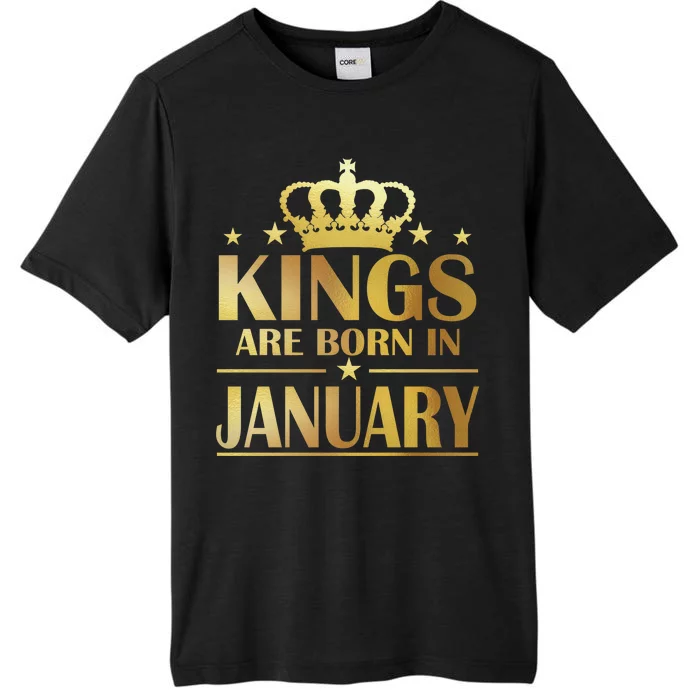 Limited Edition Kings Are Born in January Gold Print ChromaSoft Performance T-Shirt