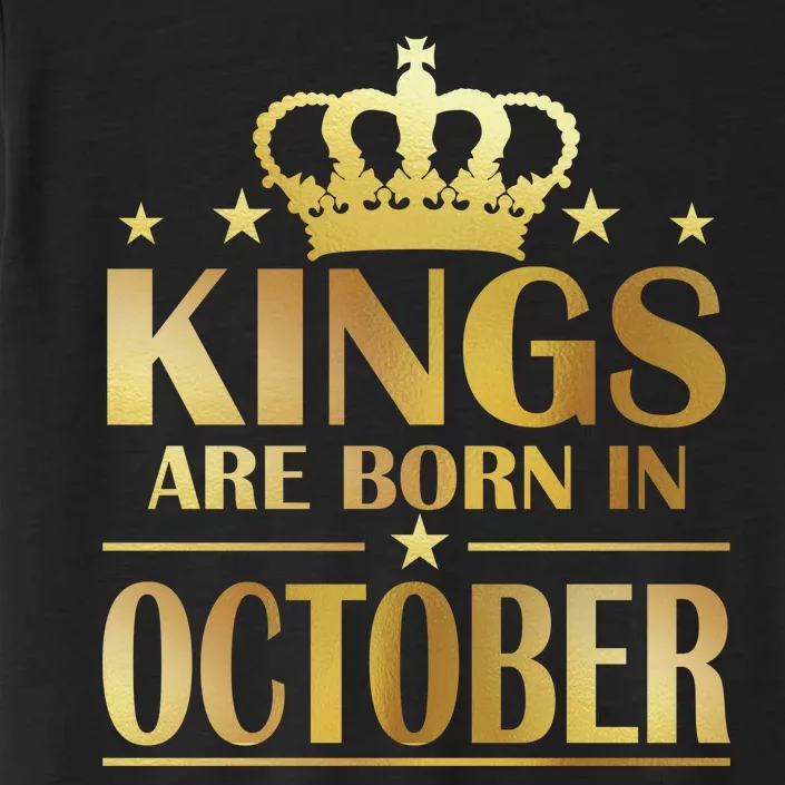 Limited Edition Kings Are Born in October Gold Print ChromaSoft Performance T-Shirt