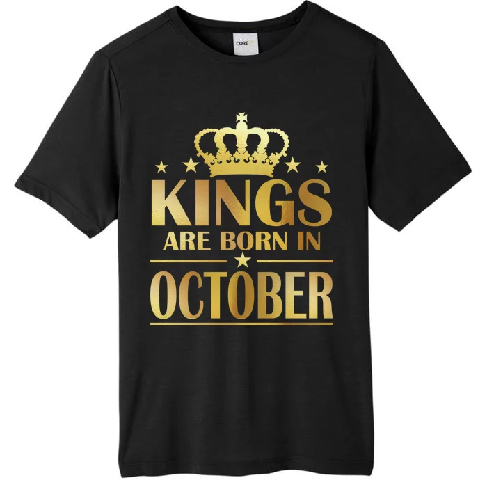 Limited Edition Kings Are Born in October Gold Print ChromaSoft Performance T-Shirt