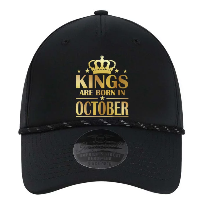 Limited Edition Kings Are Born in October Gold Print Performance The Dyno Cap