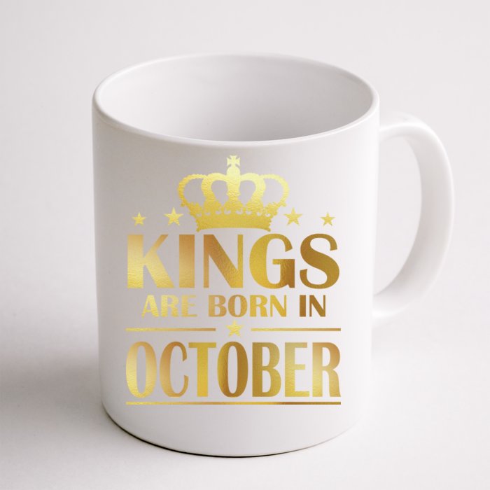 Limited Edition Kings Are Born in October Gold Print Front & Back Coffee Mug