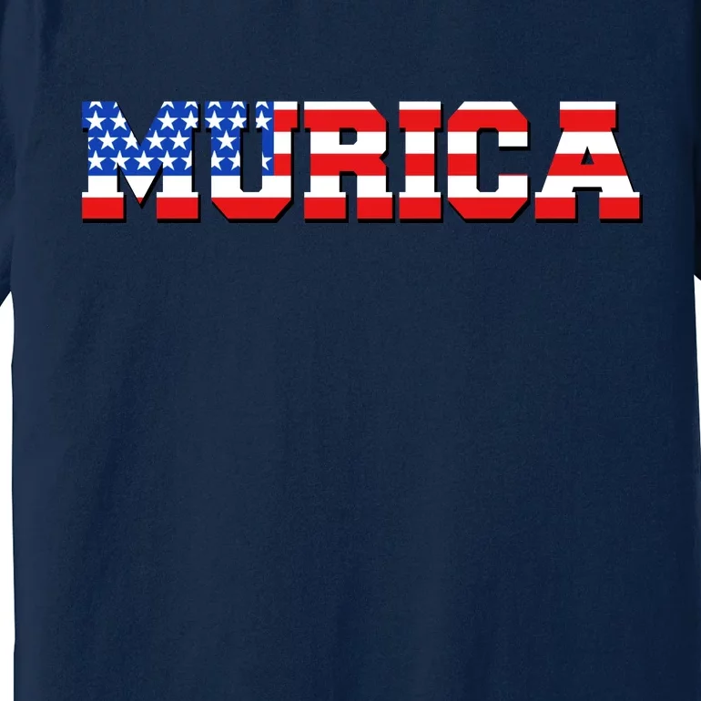 Limited Edition Murica Fourth of July USA Flag Premium T-Shirt